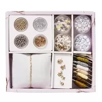 Armbandskit med tråd, pärlor, charms / hängen och tillbehör