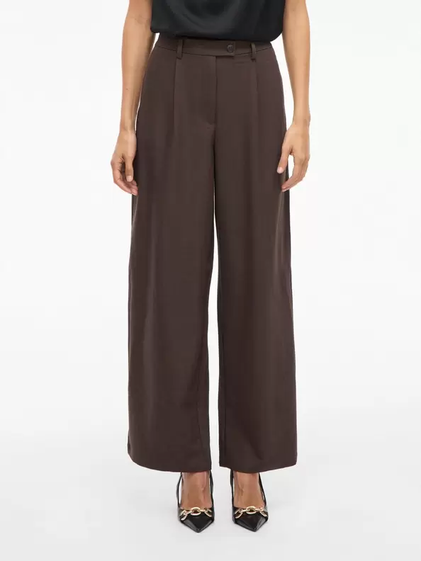 Product carousel image - VISIFFE HÖG MIDJA BYXOR MED VIDA BEN, Coffee Bean | 1