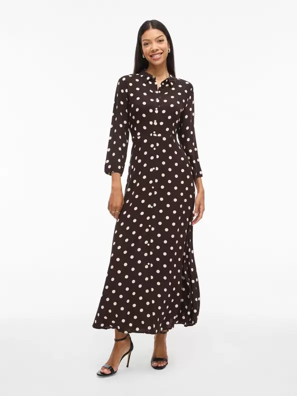 Product carousel image - VIAYA PAYA MAXI RAK KLÄNNING, Chocolate Torte | 1