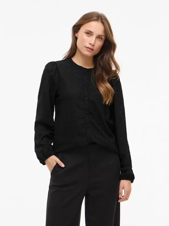 Product carousel image - VIMADURA RUND HALS SKJORTA, Black Beauty | 1