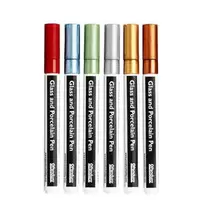 Glas & porslinspennor metal 6p