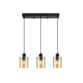 TaklampaTREZZANOSvart/AmberJUUS