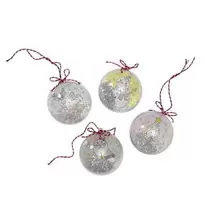 DIY-Kit Colouring Xmas Baubles – färglägg motiv och dekorera i 4 julkulor