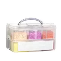 Rörpärlor Midi 12000 st pärlor à Ø5 mm,12 olika lekfulla färger i praktisk förvaringsbox