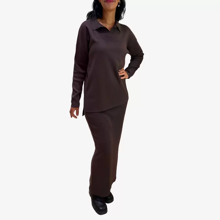 Stickad SET (Tröja + kjol)