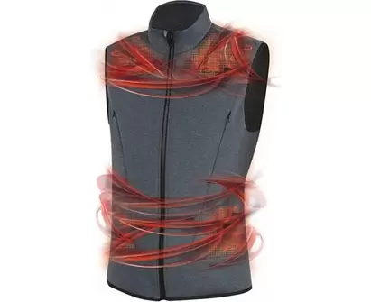 Värmeväst Lenz Heat Vest 2.0 Black/Grey Melange