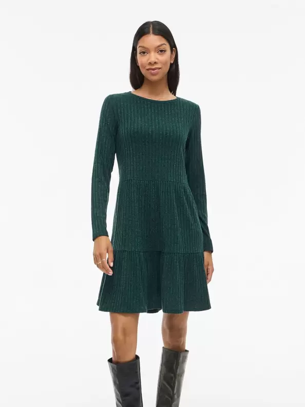 Product carousel image - VIELITA LÅNGA ÄRMAR KORT KLÄNNING, Ponderosa Pine | 1