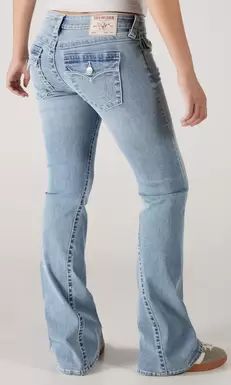 Joey Low Rise Flare Ljusblå Jeans