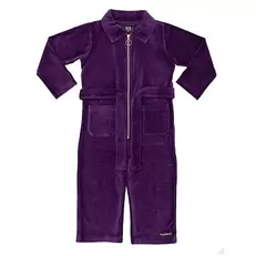 Overall RIB VELOUR GRAPE