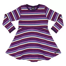 Klänning RIB STRIPES GRAPE