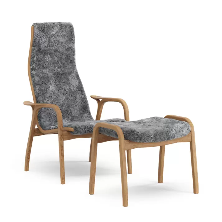 LAMINO FÅTÖLJ + PALL - EK