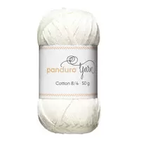 Garn Cotton 8/4 50g natur