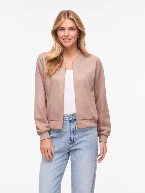 Product carousel image - VIHANSE BLIXTLÅS BOMBERJACKA, Rose Brown | 1