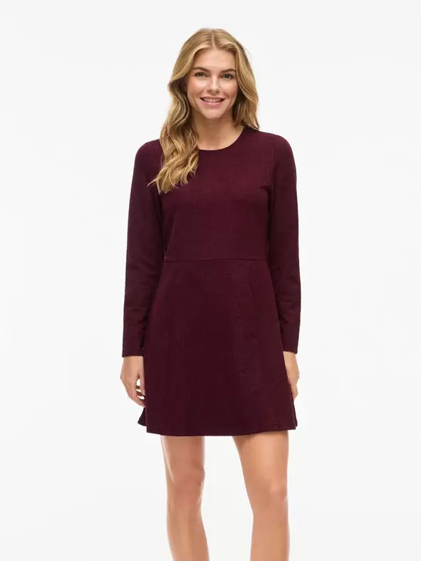 Product carousel image - VIELARA LÅNGA ÄRMAR KORT KLÄNNING, Fig | 1