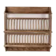 Tallrikshylla - Rustik Trä - 90 x 90 x 23,5 cm   3735 kr   Köp