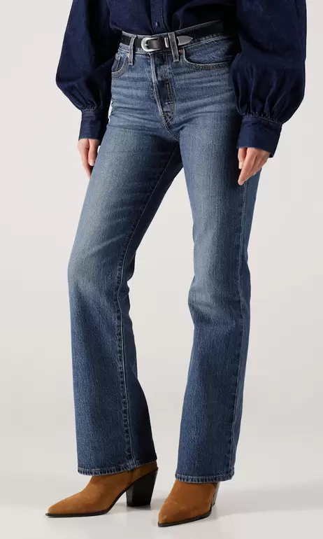 Wedgie Bootcut Mörkblå Jeans