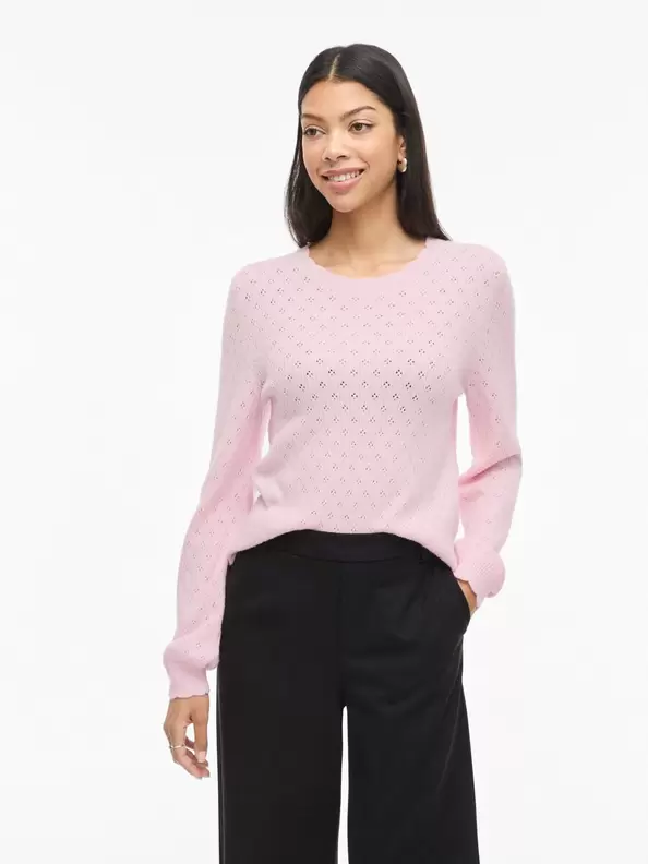 Product carousel image - VIPOILA RUND HALS STICKAD TRÖJA, Cherry Blossom | 1