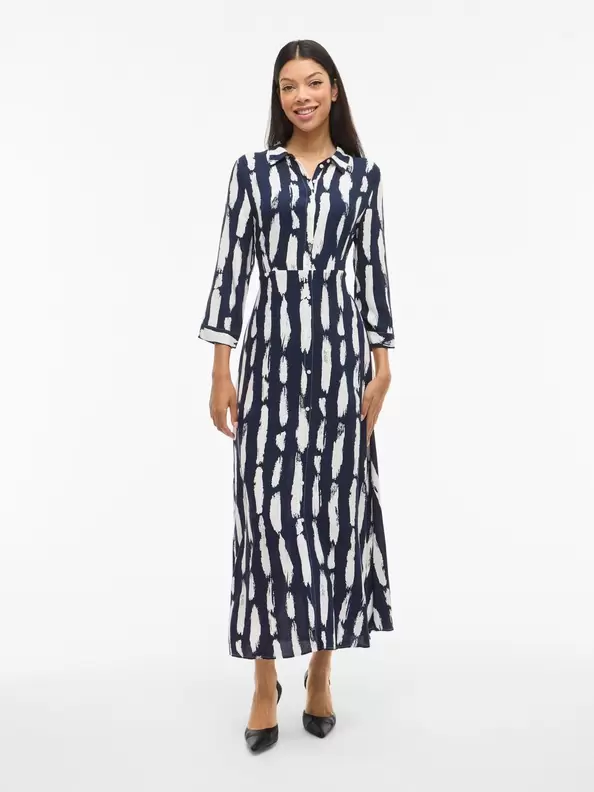 Product carousel image - VIAYA PAYA MAXI RAK KLÄNNING, Navy Blazer | 1