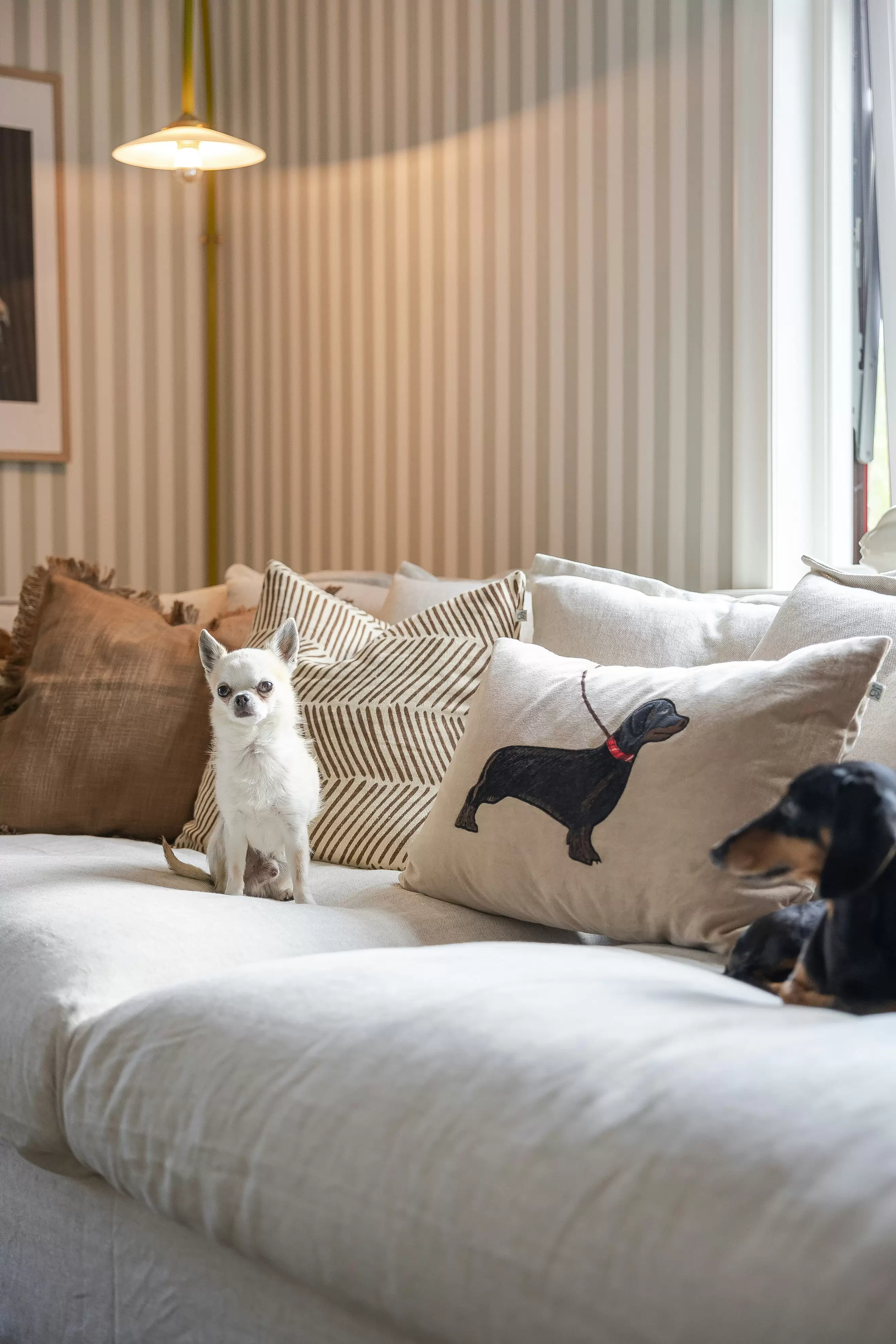 Klädsel Till Le Grand Air Love Seat Linne, Natural Blonde