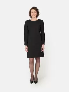 Kjole - Sort - Plisseret Ærmer