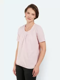T-shirt - Rosa - Elastik i Taljen