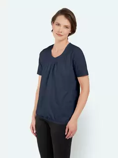 T-shirt - Navy - Elastik i Taljen