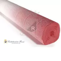 Cartotecnica Rossi kräppapper 600/4 – tonad vit & rosa, 180 g rulle (144 g/m²) à 50×250 cm