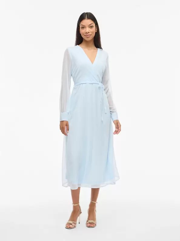 Product carousel image - VIFALIA LÅNGÄRMAD MAXIKLÄNNING, Nantucket Breeze | 1