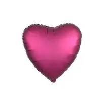Rosa folieballong hjärta