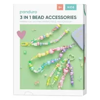 Pärlkit 3-in-1 – pärla en pärltastisk nyckelring, mobilrem och väsksmycke!