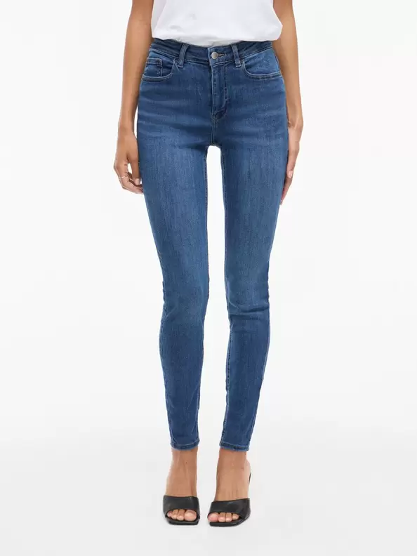 Product carousel image - VISARAH NORMAL MIDJA SKINNY FIT-JEANS, Medium Blue Denim | 1