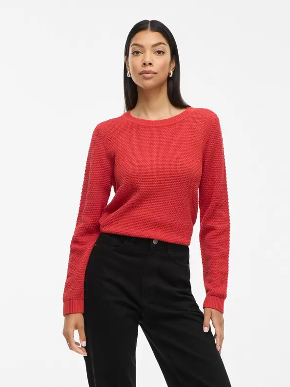 Product carousel image - VIDALO BASPLAGG STICKAD TRÖJA, Paprika | 1