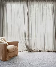 Gardin Katy Valnöt dubbel bredd Höjd 250 cm