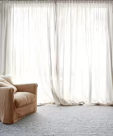 Gardin Katy Creme dubbel bredd Höjd 250 cm