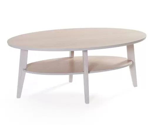 Eagle Soffbord 120 | Vitpigmenterad Ek