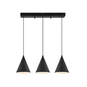 Taklampa VIOLET 3 Svart JUUS