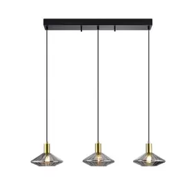 Taklampa SKYLAR Svart/Rökfärgad JUUS