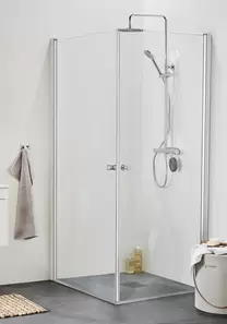 Duschhörn Rain Corner 90X90 Klarglas Alu Profil