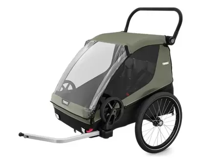Cykelvagn Thule Courier Vintage Green