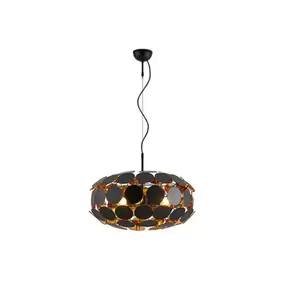 Taklampa CESENA Svart/Guld JUUS