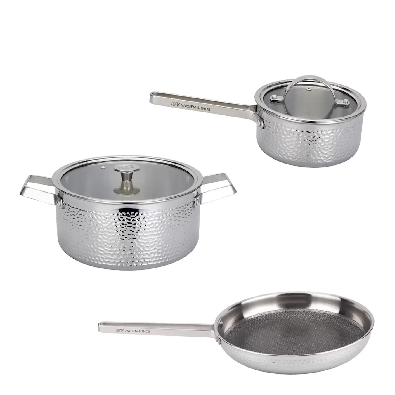 KROMA Teddy, Pixel, Modell MB grytset 3 delar 1,6/4 L/28 cm stål