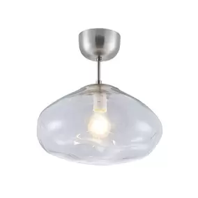 Plafond LICATA Borstat stål/Klar JUUS