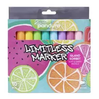 Limitless Markers Island Sorbet Set 10 – akrylpennor i fruktiga och pastelliga färger
