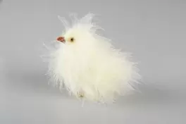 Fjäderkyckling - Ljusgul - 8 cm