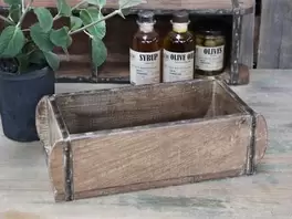 Trälåda - Gammal Murstensform - ca 31 x 15 cm