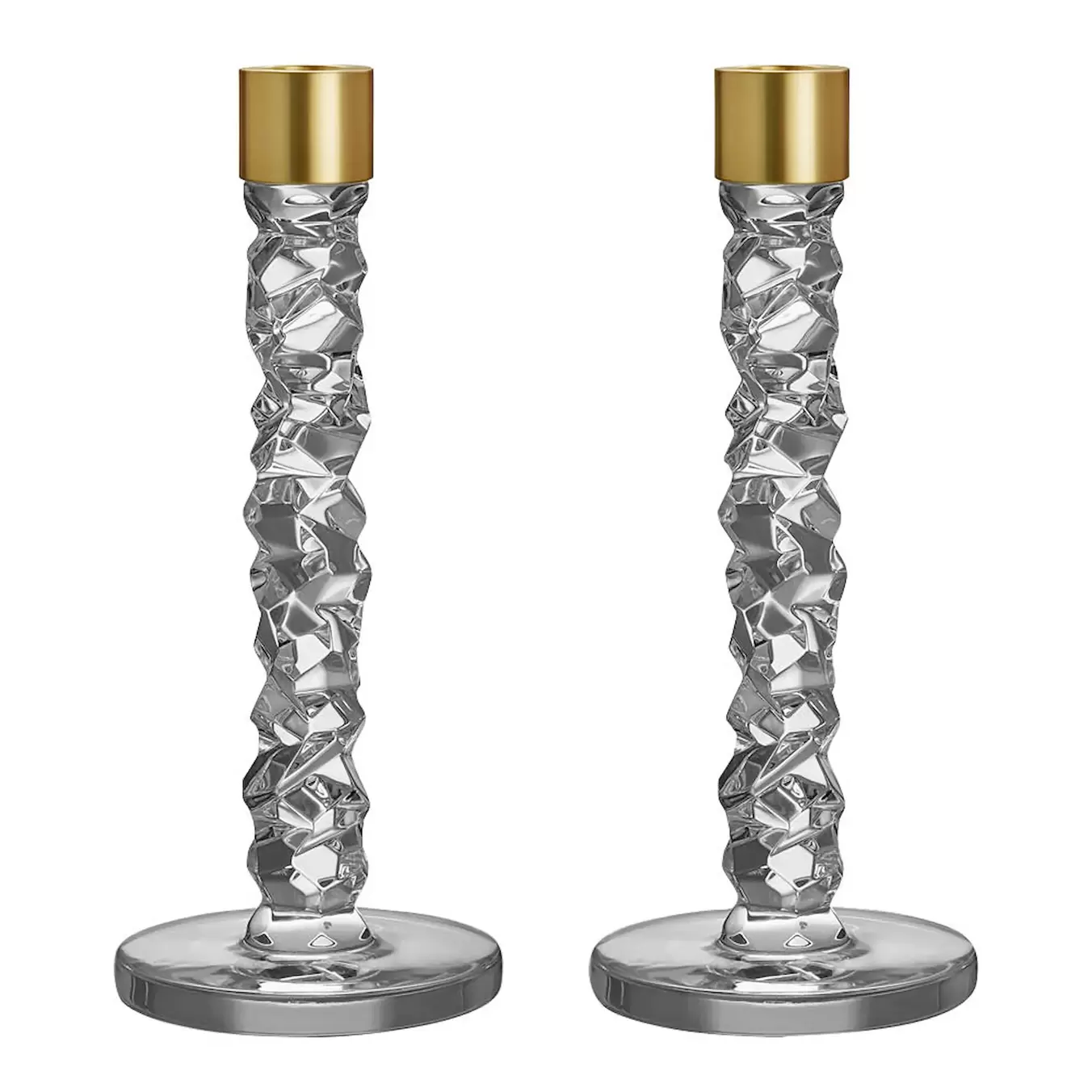 Carat ljusstake 24,2 cm 2-pack guld