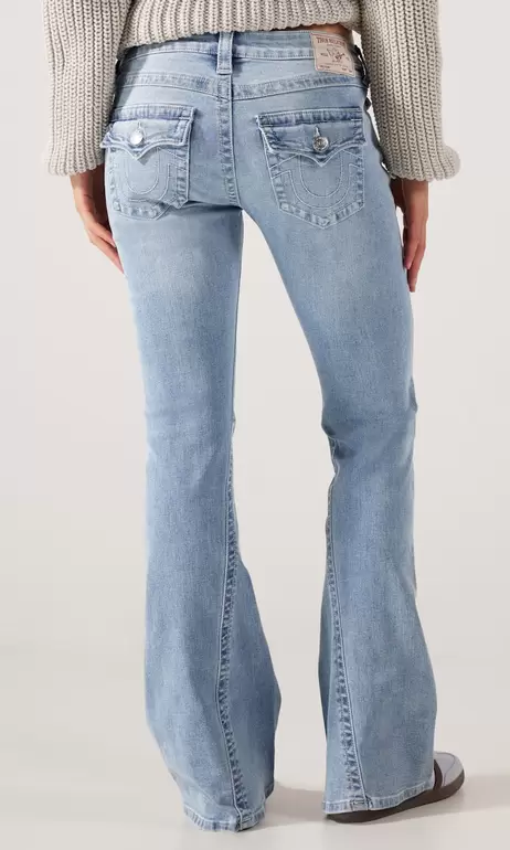 Joey Low Rise Flare Ljusblå Jeans