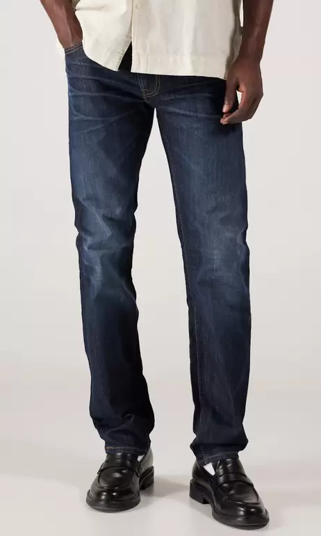 Daren Zipfly Mörkblå Jeans