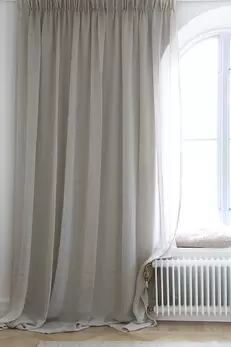 Gardin Kelly dubbel bredd Ljusnatur Höjd 230 cm