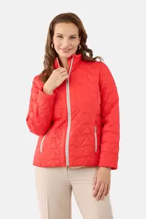 Jakke - Rød - Lynlåslommer